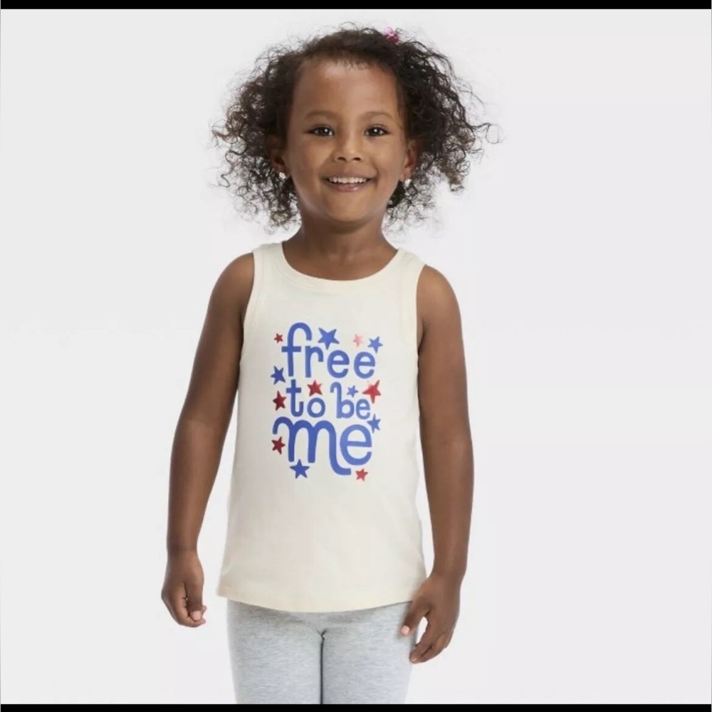 Cat & Jack Toddler Girls Free To Be Me Tank Top